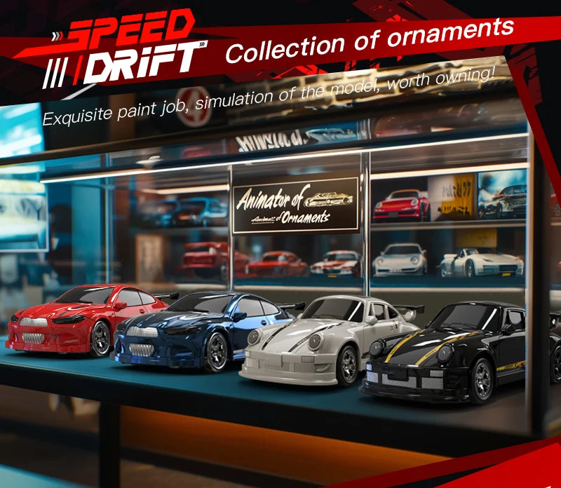 Auto de Drift RC 1:64 y 1:43 Control Remoto para Niños