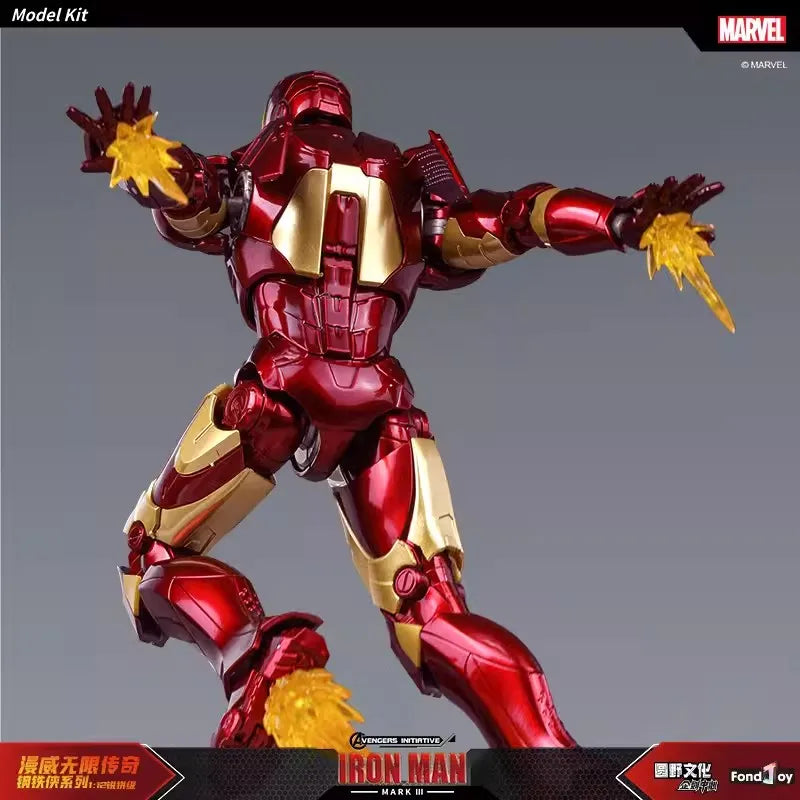 Caliente Fondjoy Marvel IronMan MK3 ensamblar juguetes Iron Man modelo 15cm Material ABS 1/12 escala figuras de acción juguetes niño regalos de cumpleaños