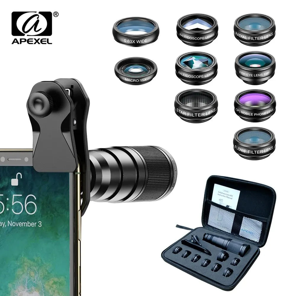 Teleobjetivo 22X 10 en 1 para Smartphone con Clip