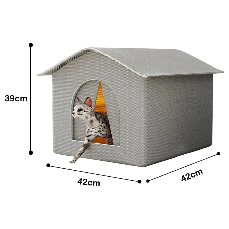 Casa Plegable para Mascotas — Refugio Impermeable Interior y Exterior