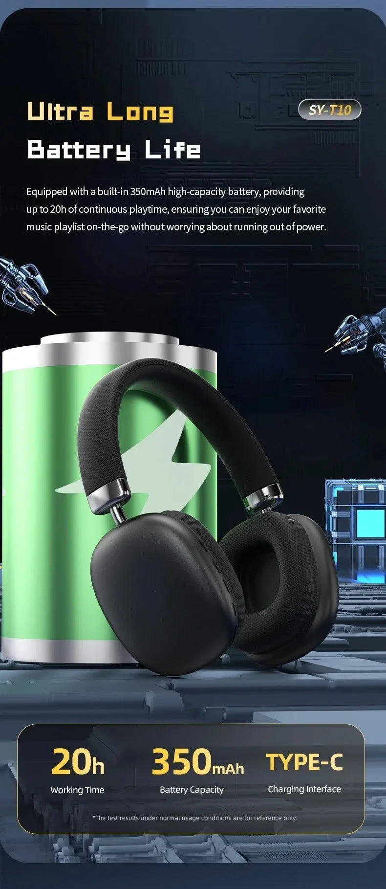 Auriculares Diadema de Tela HiFi Cancelación Ruido
