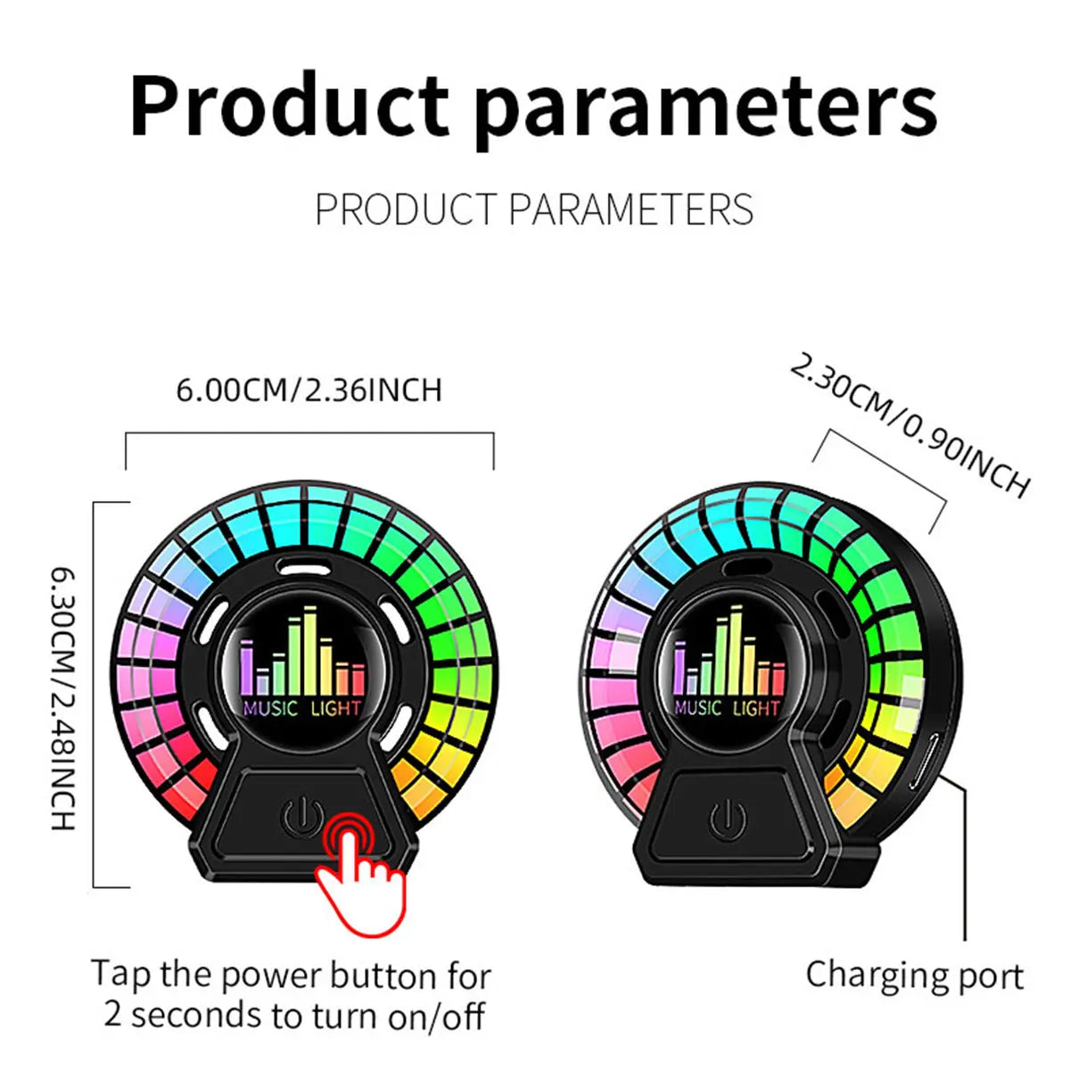 Ambientador de salida de aire para coche, aromaterapia rgb, lámpara de captación de sonido, lámpara LED de respiración, fragancia Floral de océano largo, aromaterapia sólida