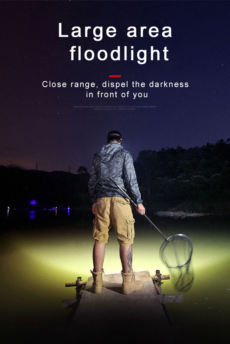 Linterna Frontal LED Recargable para Pesca