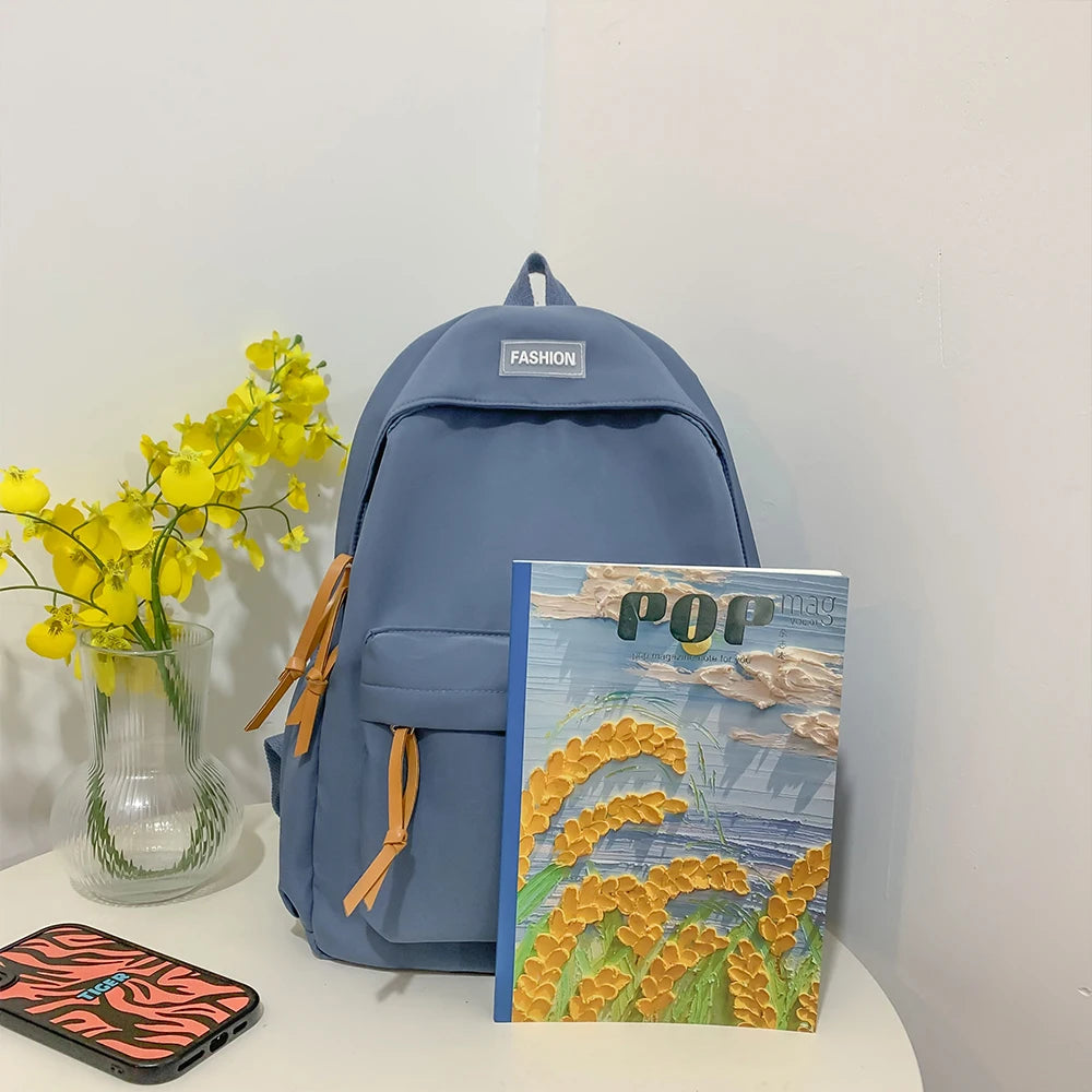 Mochilas simples para estudiantes universitarios, estudiantes de secundaria, estudiantes de secundaria, mochilas casuales, mochilas