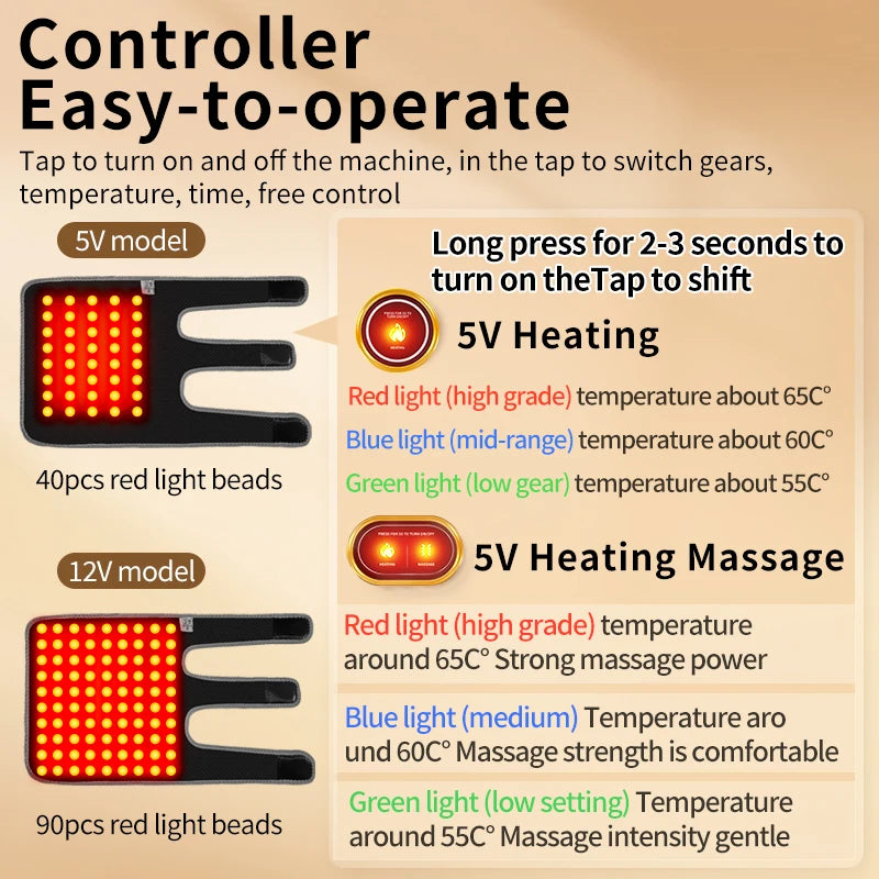 Masajeador de codo eléctrico con luz roja, ajuste de 3 niveles, relajación muscular y comodidad de las articulaciones, cuidado del codo para fanáticos/mayores de fitness