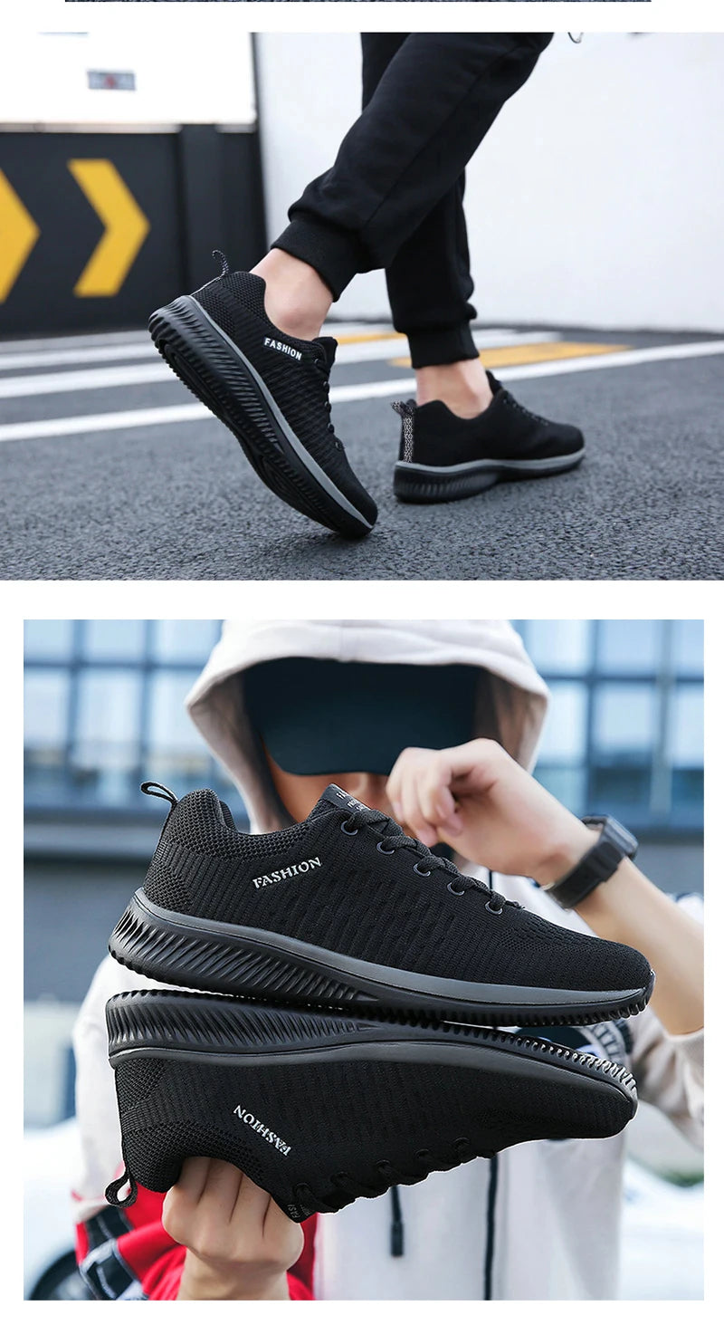 YRZL-Zapatillas deportivas ligeras para hombre y mujer, zapatos clásicos de malla transpirable, informales, a la moda