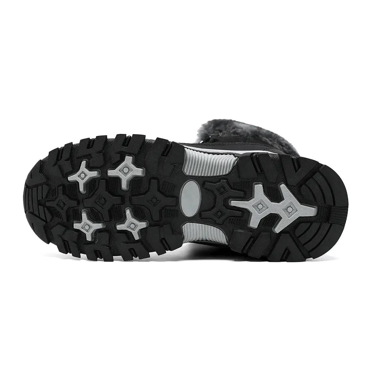 Botas de nieve para mujer forradas de felpa antideslizantes y cálidas