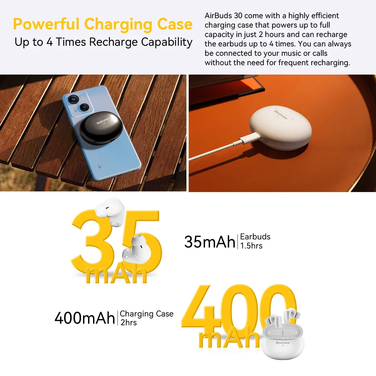 Blackview AirBuds 30 Auriculares TWS Bluetooth 5.3 ANC