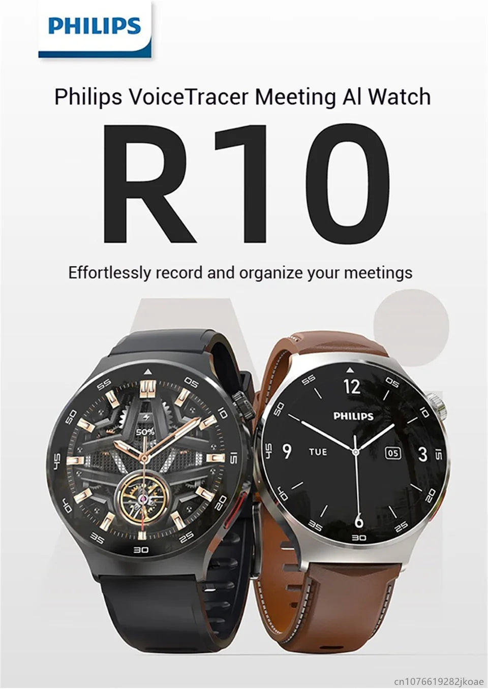 Reloj Inteligente Philips IA Grabación y Traducción
