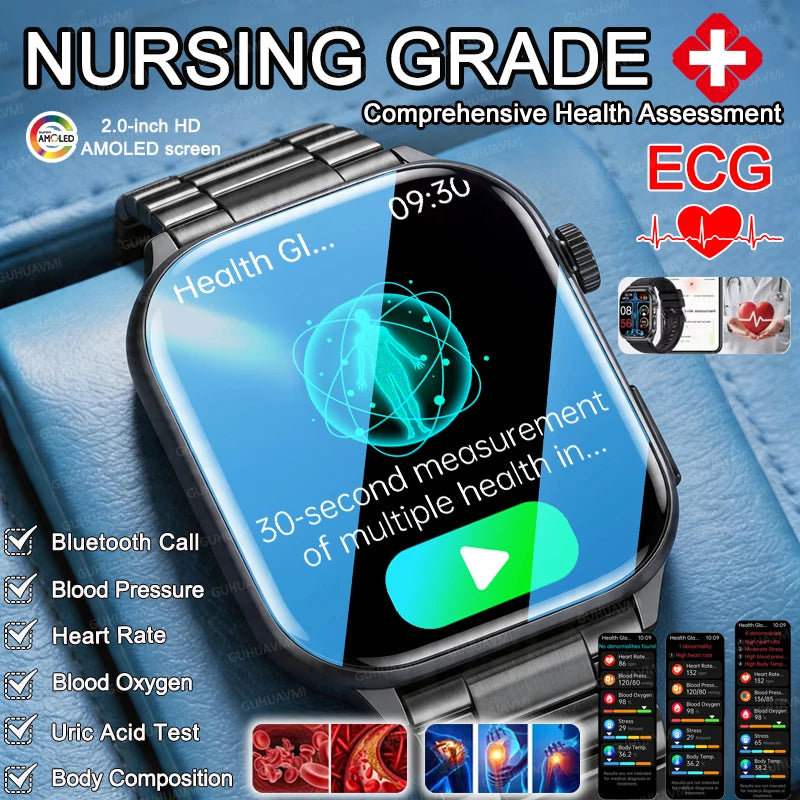 Reloj Inteligente Salud IA-GPT ECG+PPG