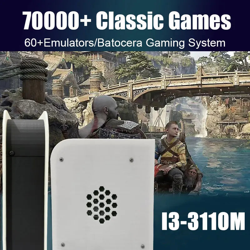 M15 60 + emuladores 2T consola de juegos Retro para el hogar Batocera I3-3110M 70000 + juegos para Wii PS2 PSP NGC N64 Win11 4G/8G mango inalámbrico