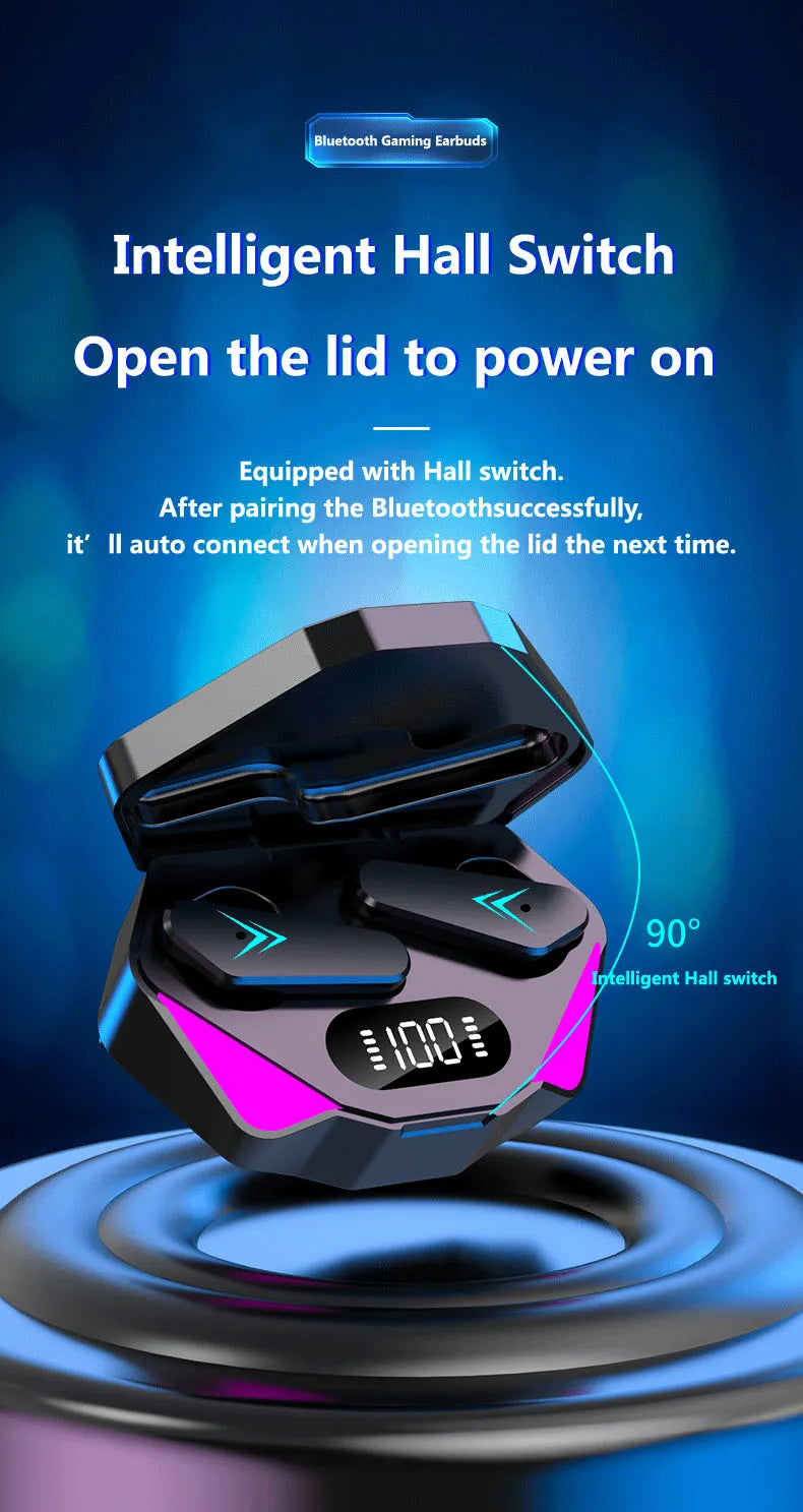 Auriculares Inalámbricos TWS X15 Gaming HiFi Bluetooth 5.0 con Micrófono