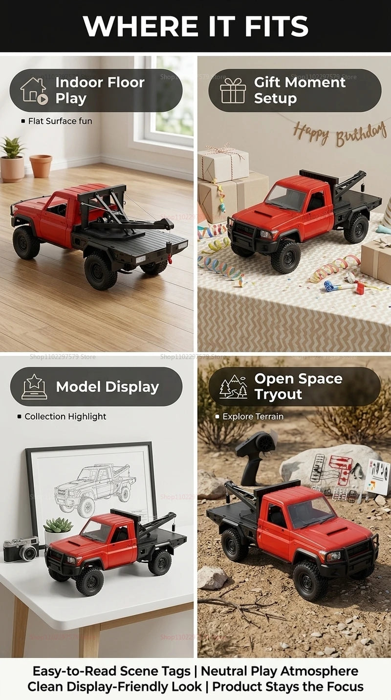 Nuevo MN82 MN82T RC Crawler 1/12 2,4 GHz 4x4: coche todoterreno a control remoto, simulación de grúa, modelo de coche trepador, juguetes para niños