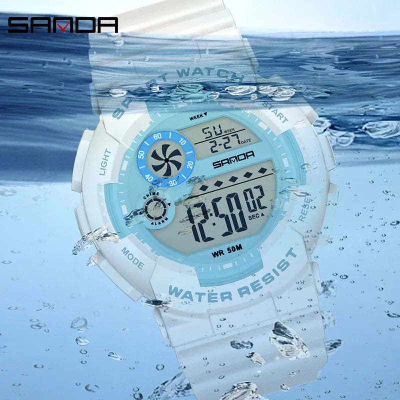 Reloj Digital LED SANDA Deportivo para Mujer
