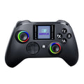 GAMINJA 6162 controlador inalámbrico de pantalla inteligente de 1,44 pulgadas para Switch P4 iOS Android PC TV doble Hall Joystick calibración luz RGB