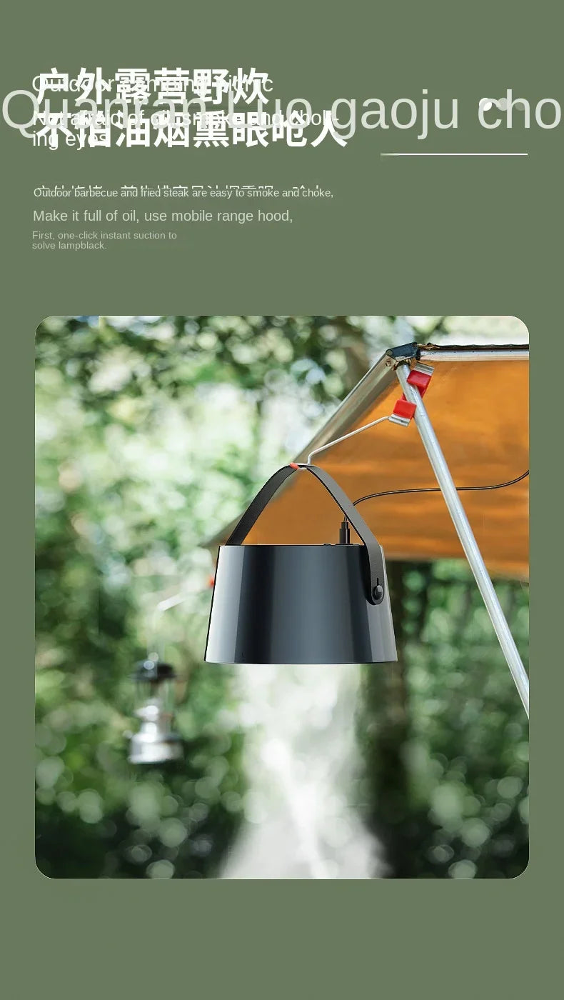Nuevo Campanas extractoras de escritorio USB, extractor portátil alimentado por USB, Extractor de capó de cocina pequeño, campana extractora de succión grande para barbacoa