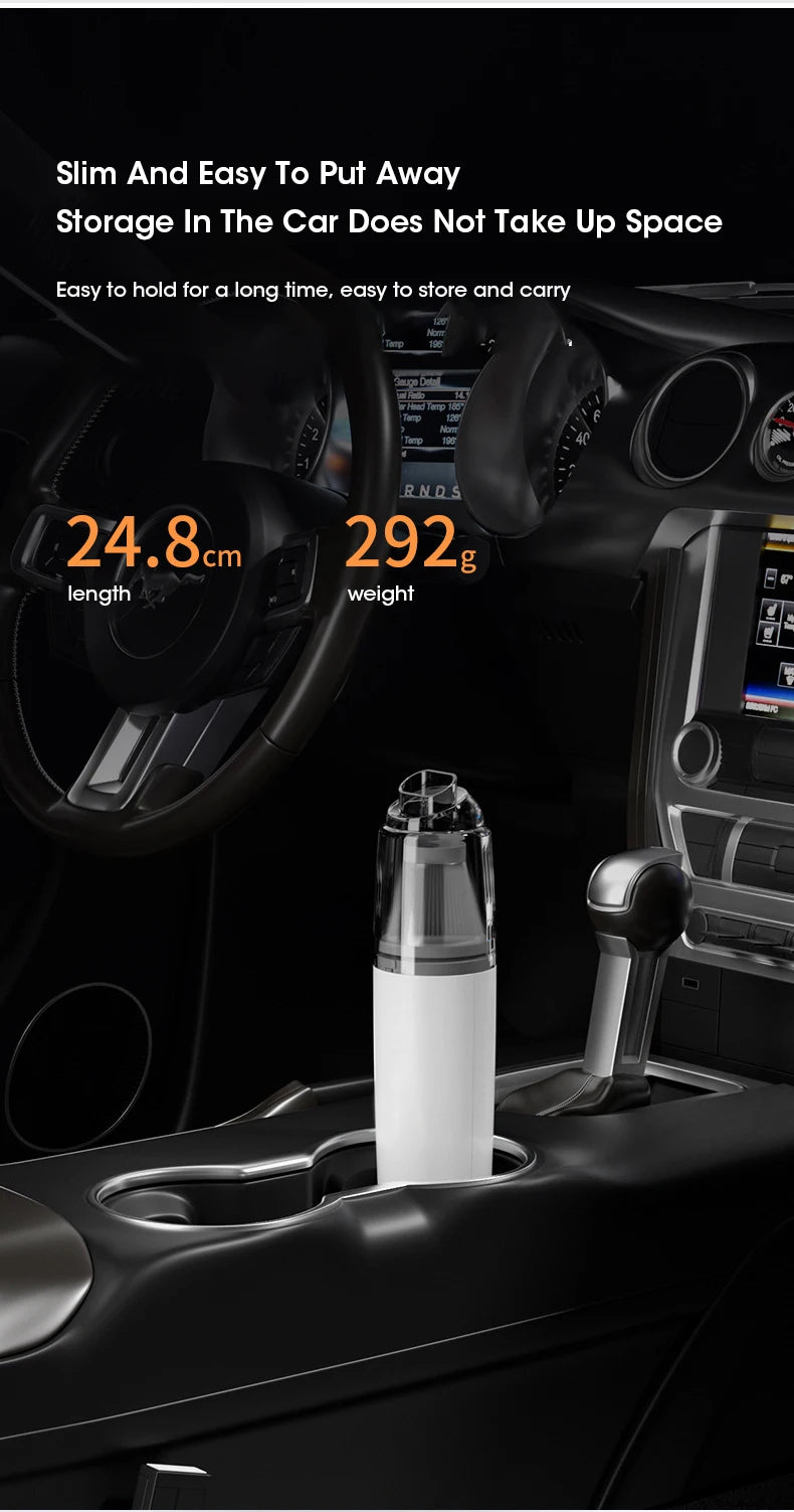 Aspiradora Portátil Mini para Auto Inalámbrica
