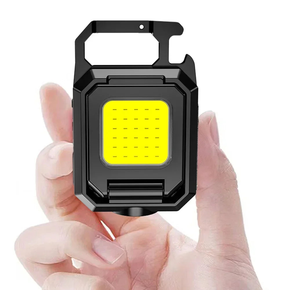 Mini Linterna LED Llavero COB Doble Recargable USB 1000LM Portátil