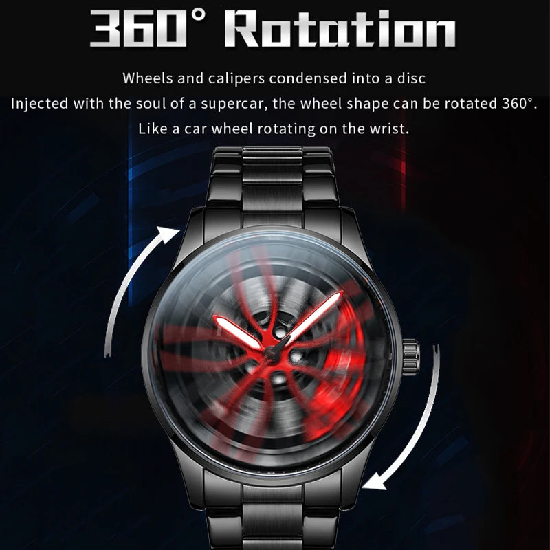 Reloj de Cuarzo OLEVS 9937 para Hombre con Esfera Giratoria de Acero