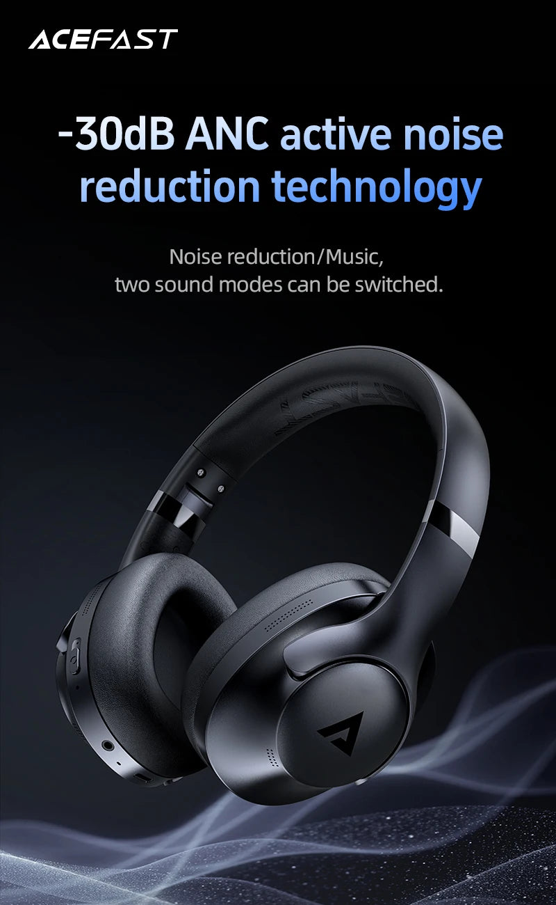 ACEFAST H4 Auriculares ANC Bluetooth 5.3 HiFi