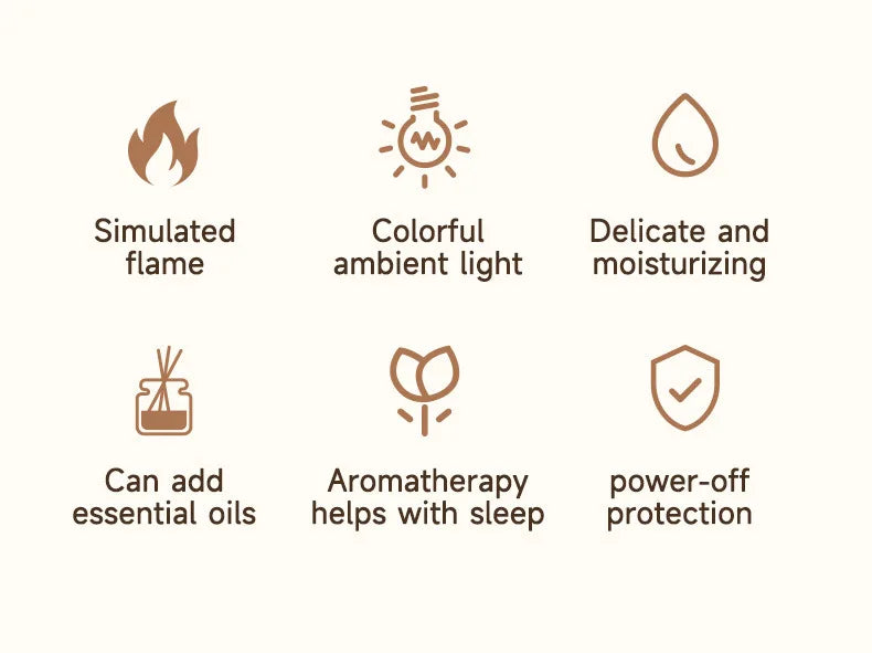 Difusor de Aroma de Aceite Esencial con Diseño de Lava Volcánica de 300 ml, Pequeño Difusor de Fragancia para el Hogar con USB, Humidificador con Efecto de Llama