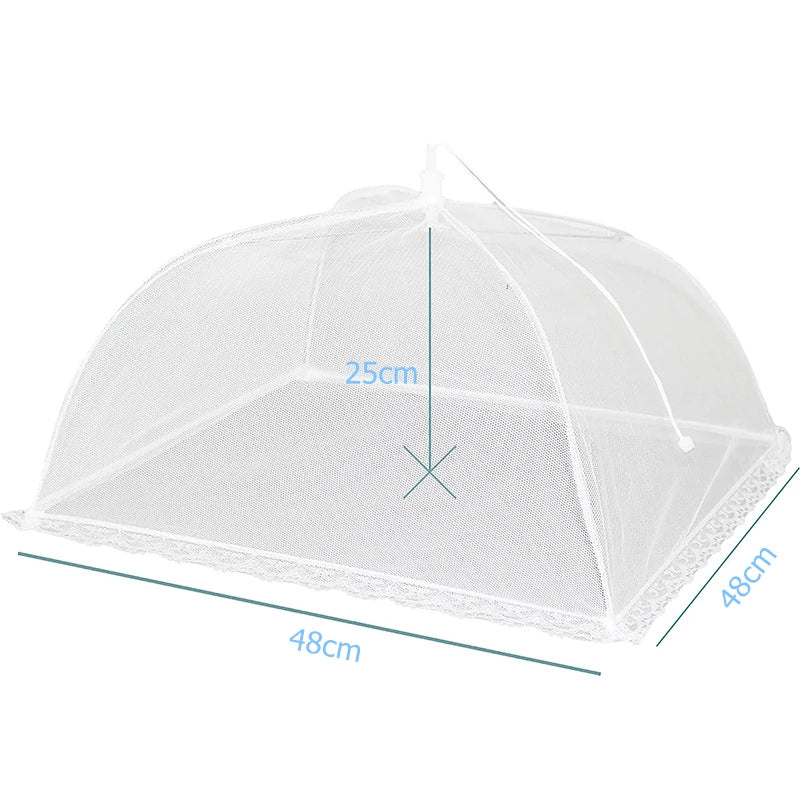 Cubierta de malla plegable para proteger alimentos