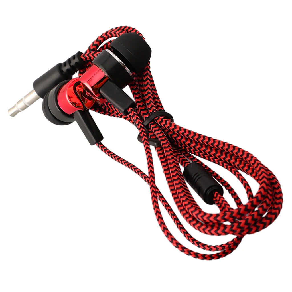 Experimente graves potentes con auriculares internos con cable, auriculares estéreo de 3,5 mm para dispositivos móviles, diseño con aislamiento de ruido