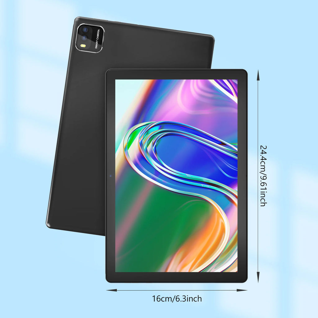Modelo 2026 (Versión Mejorada) |   Tableta Android 16 de 10.1 Pulgadas |   Procesador de Cuatro Núcleos |   12GB (3GB + 9GB) de RAM + 64GB de ROM |   Wi-Fi 6
