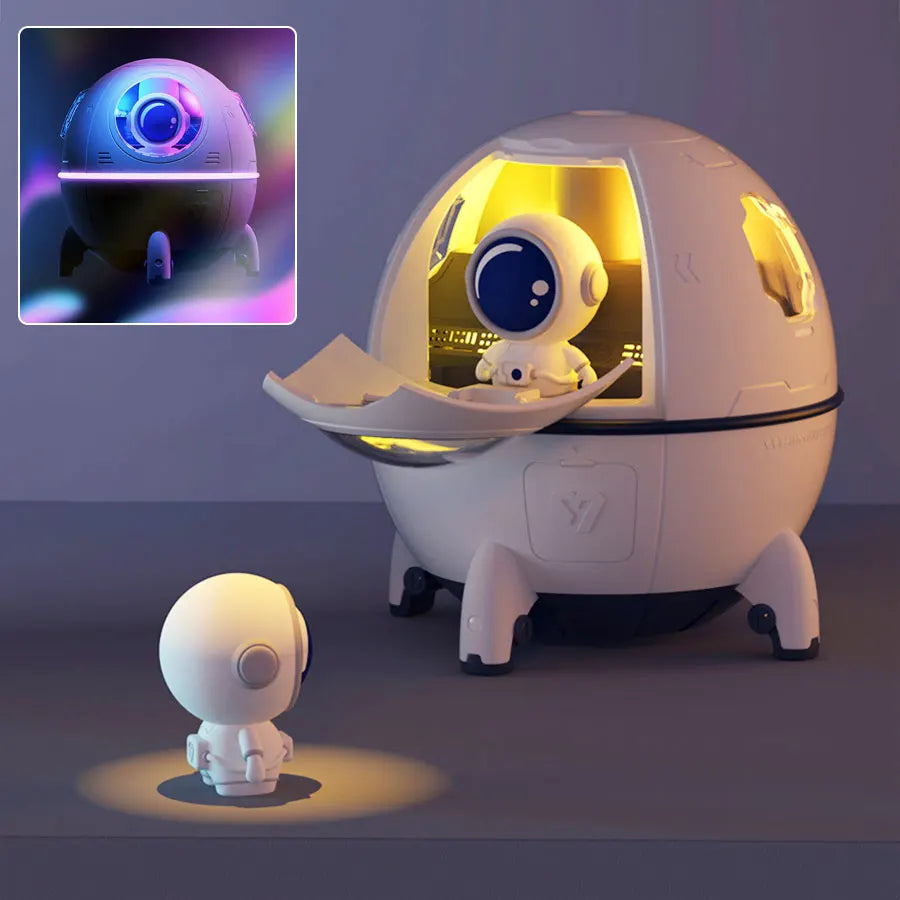 Luz LED Nocturna Humidificador Cápsula Espacial