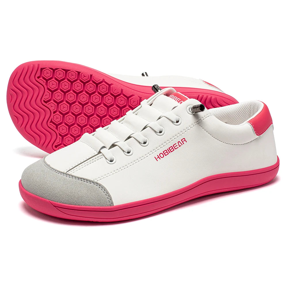 Zapatillas Descalzas Unisex HOBIBEAR, Punta Ancha de Cuero