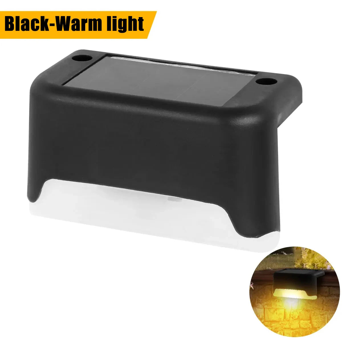 Lámpara Solar LED para Jardín, Patio, Escalera y Valla