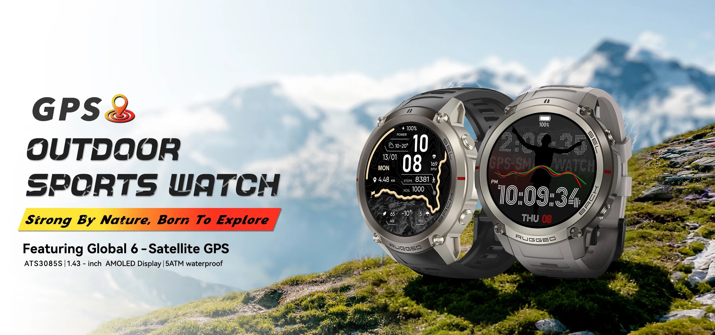 Reloj Inteligente GPS 1.43 Mapa Sin Conexión