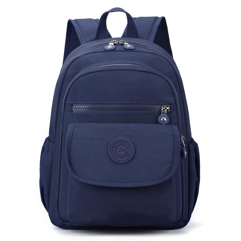 Mochila Elegante Negra para Mujer, Ligera y de Gran Capacidad