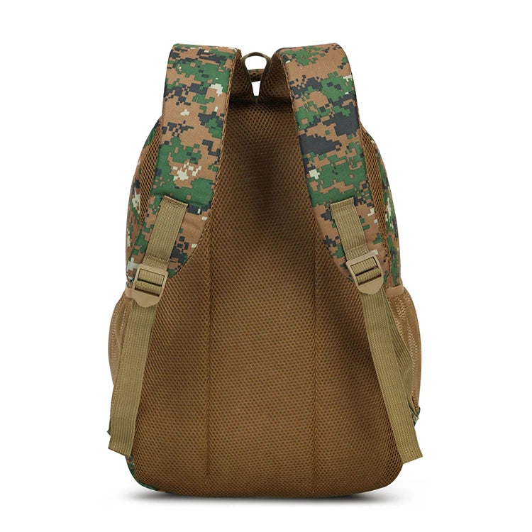 Mochila camuflaje de gran capacidad: cierre con cremallera, senderismo, viajes, mochila para aventuras al aire libre