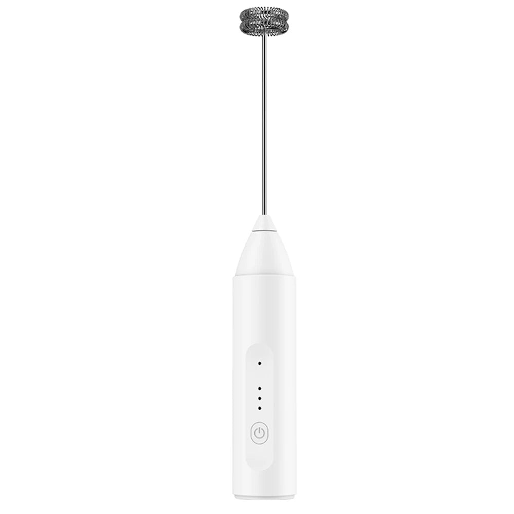 Espumador de leche inalámbrico recargable USB-C con 3 velocidades