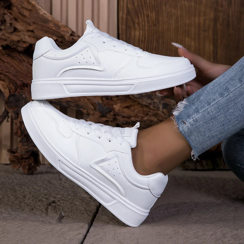 Zapatillas Informales Blancas para Mujer | Planas y Transpirables
