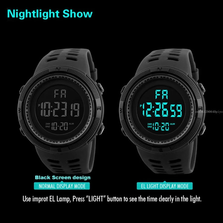 Reloj Militar Digital LED Multifunción Deportivo