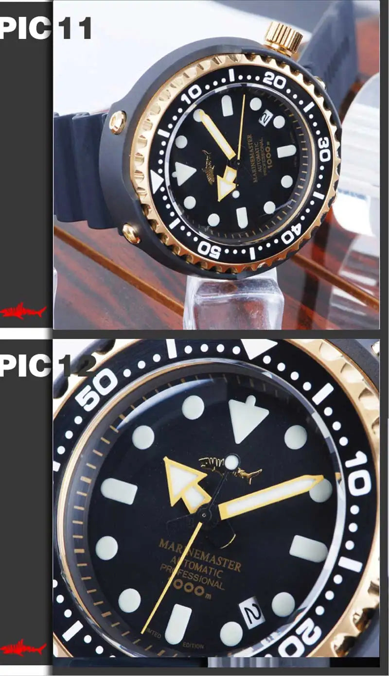 Reloj de Buceo Mecánico HEIMDALLR Tuna 1000M con Movimiento NH35A