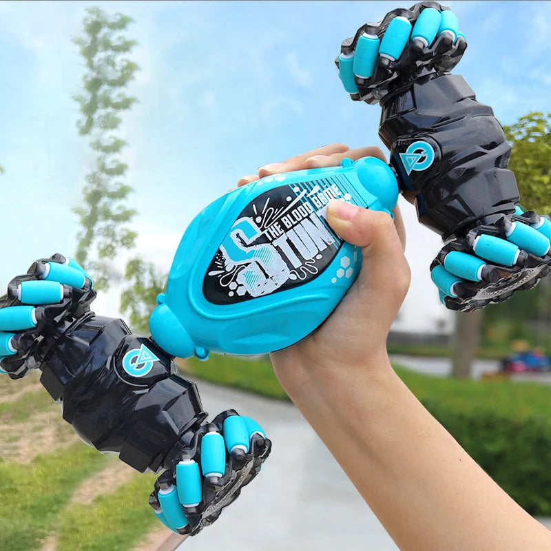 Auto RC Drift 4WD con Luces LED, Música y Spray 360° Control Remoto