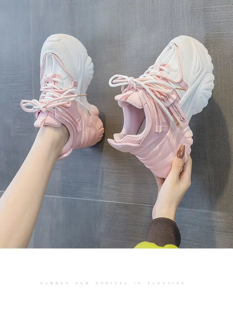 Zapatillas de Plataforma para Mujer - Suela Gruesa, Estilo Casual