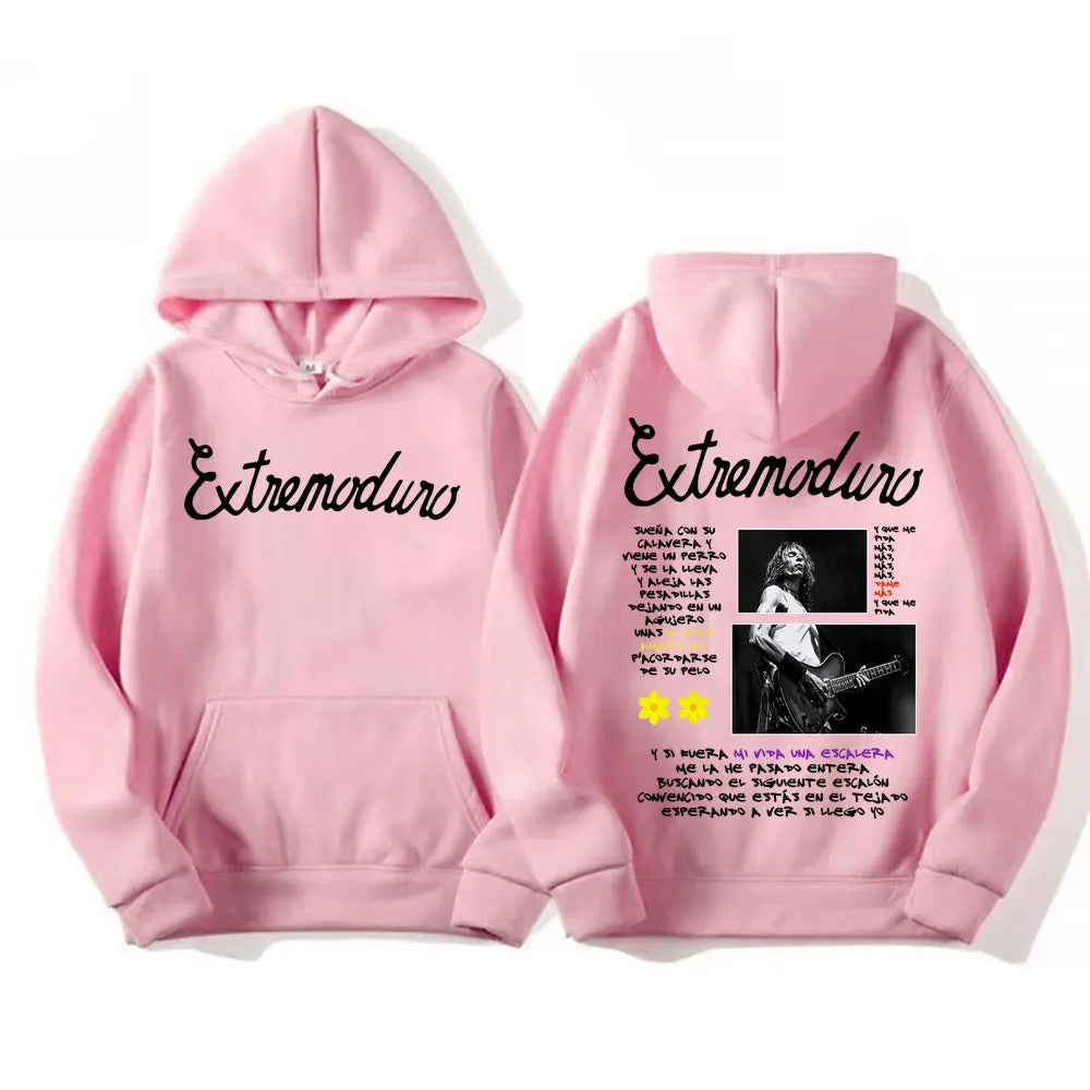Buzo con Capucha Estampado Rock Punk - Estilo Urbano Oversized