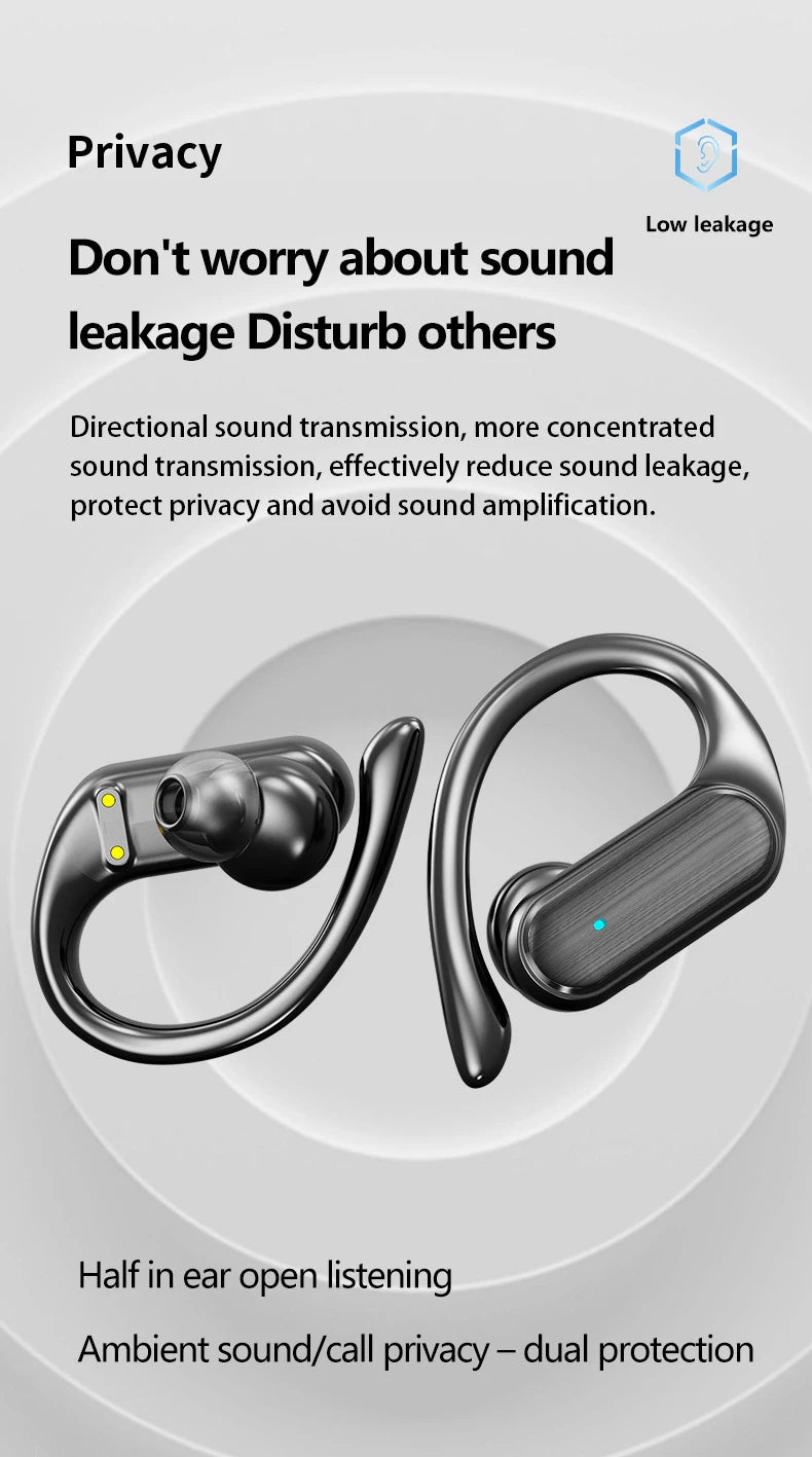MZYMI Auriculares Bluetooth 5.3 Pantalla Digital