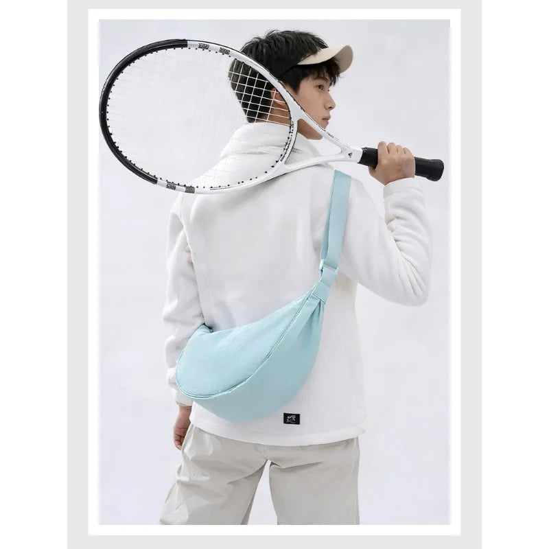 Bolso bandolera ligero para mujer con diseño luna, multicolor y uso diario