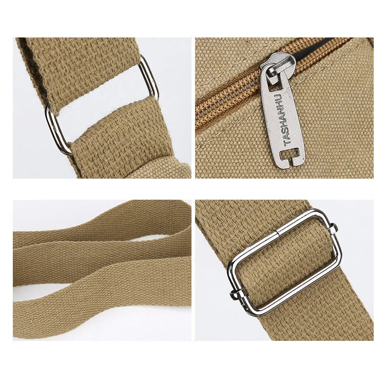 Bolso Cruzado Casual de Negocios con Múltiples Bolsillos