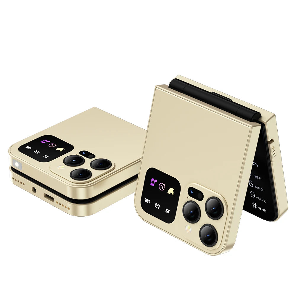 SERVO A50 PRO Teléfono móvil con tapa, pantalla de 2,4 ", marcación rápida, grabación de llamadas, lista negra, 2 tarjetas SIM, teléfonos móviles plegables desbloqueados, nueva versión