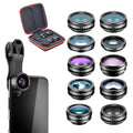 Kit de Lentes APEXEL 10 en 1 para Teléfono Inteligente