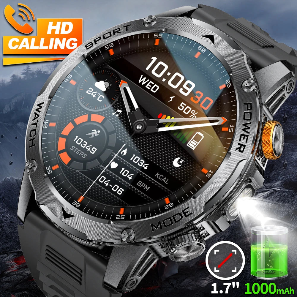 Reloj Inteligente LIGE con Linterna y Batería 1000mAh