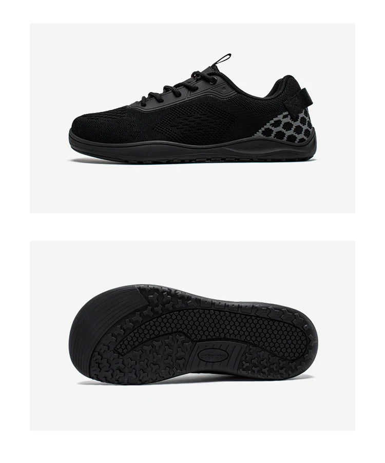 HOBIBEAR Zapatos descalzos de punto, zapatillas unisex con punta ancha y caída cero, zapatos informales transpirables minimalistas para caminar