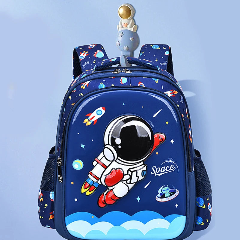 Mochila Escolar Impermeable con Astronauta 3D para Niños