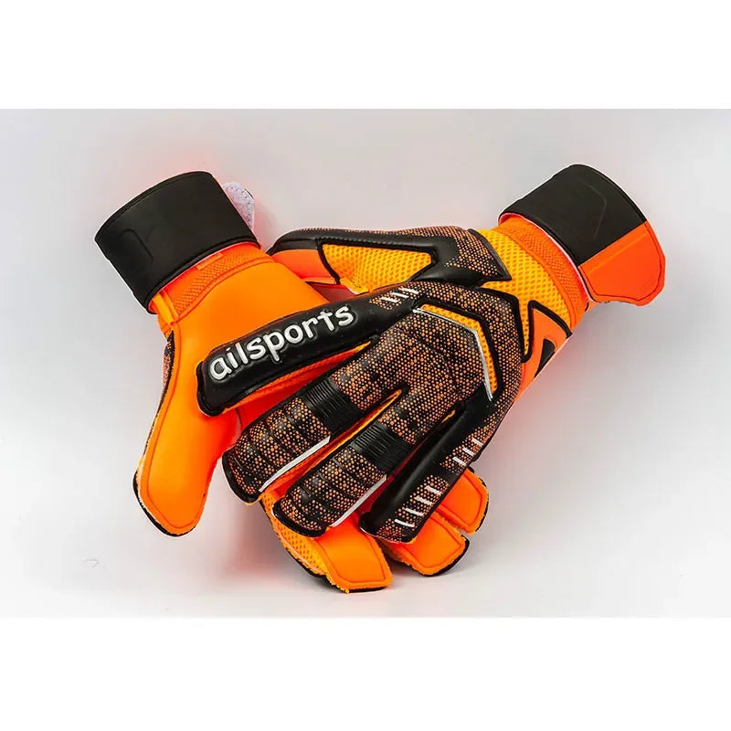 Guantes de portero de fútbol profesionales para niños y hombres, látex de 4mm con protección para los dedos, Protector de guantes de portero de fútbol para niños y adultos